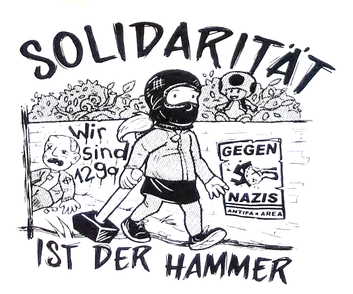 You are currently viewing Solidemo in Weimar: Antifaschismus vervielfältigen – Gegen Faschismus, Staat und ihre Handlanger!
