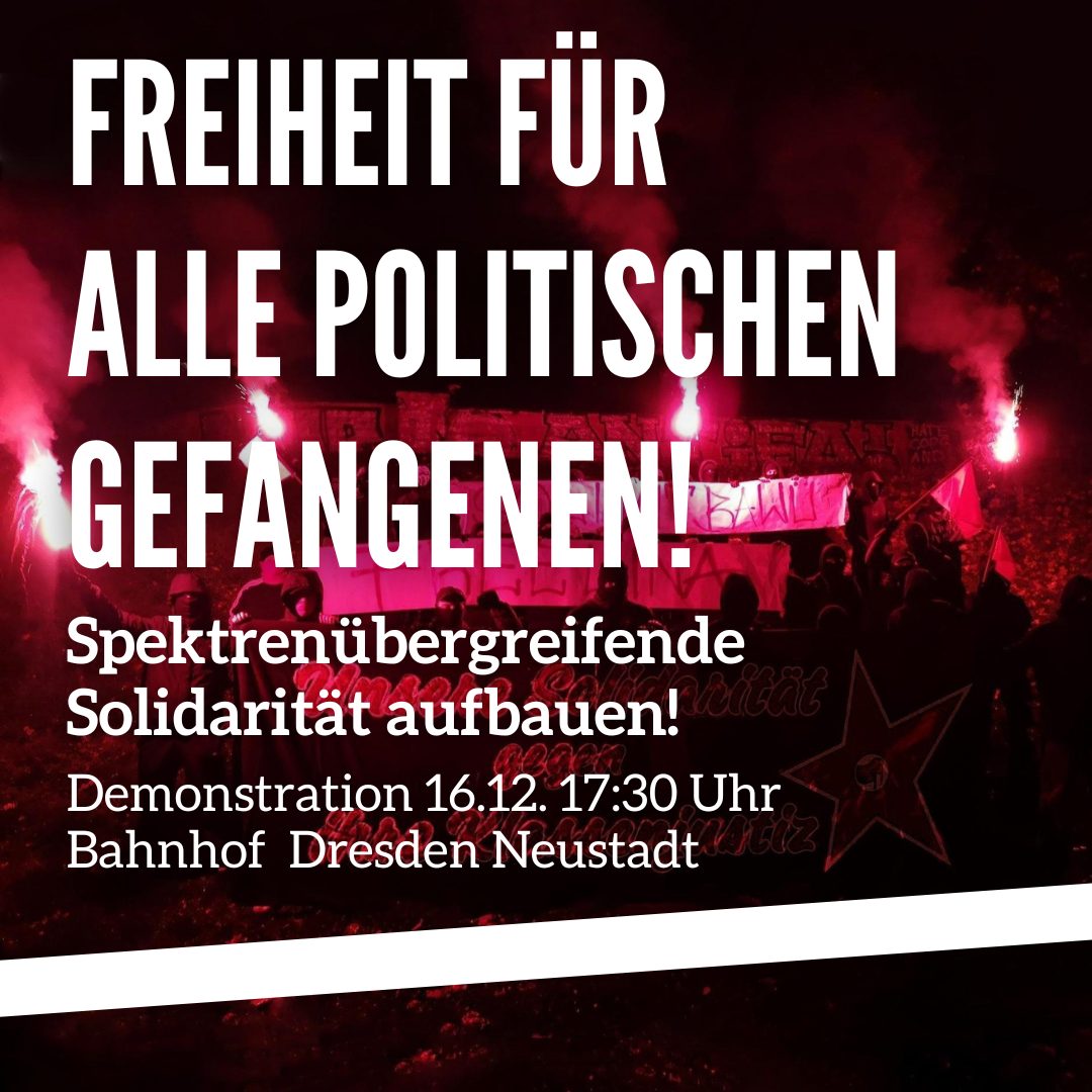 Read more about the article Aufruf zur Demo gegen Repression am 16.12.