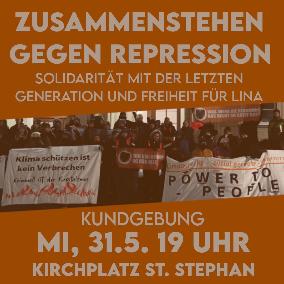 Mehr über den Artikel erfahren Karlsruhe: Zusammenstehen gegen Repression – Klimaschutz heißt Antifa!