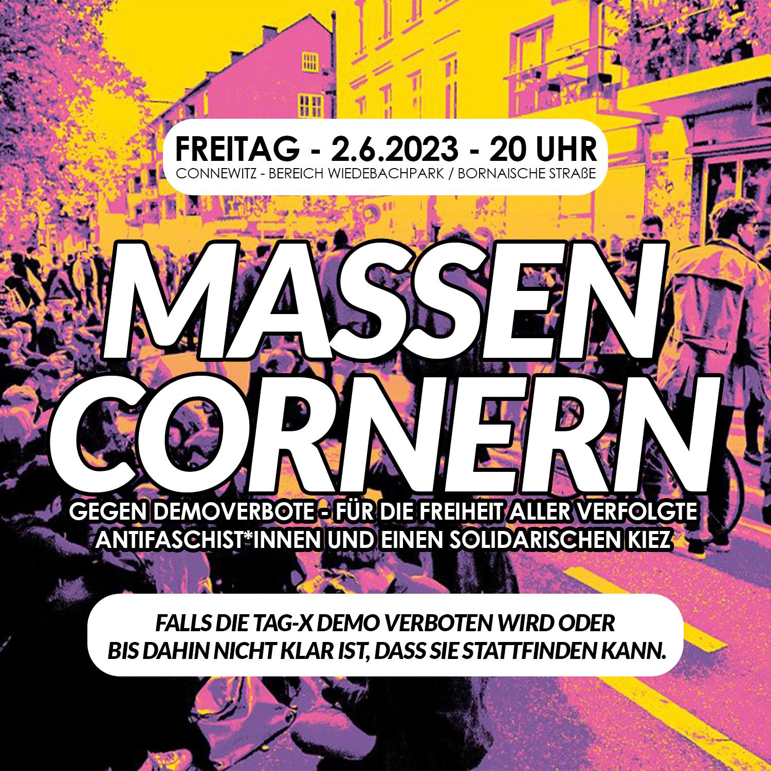 Mehr über den Artikel erfahren Zum Umgang mit einem möglichen Verbot oder Einschränkungen der Tag-X Demo im Antifa Ost -Verfahren