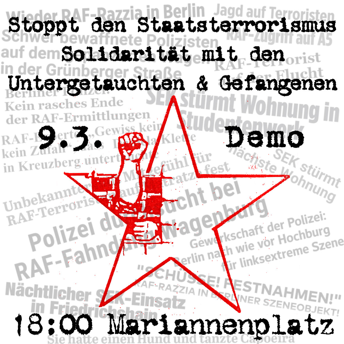 Mehr über den Artikel erfahren Aufruf zur Demonstration „Freiheit & Glück“
